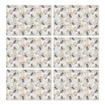 thumbnail image 1 of Cute Golden Retriever Summer Placemats Table Placemats Set Of 6-Linen Kitchen Washable Placemats Table Mats 11.8"x17.7"Non-Slip Heat Resistant, 1 of 5