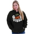 thumbnail image 1 of Cute Good Vibes Kawaii Cherries Women Plus Size Graphic Pullover Hoodie Brisco Brands 2X, 1 of 4