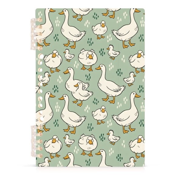 Cute Goose A5 Notebook Refillable 60 Sheets Detachable Ring Binder PP Cover Journal