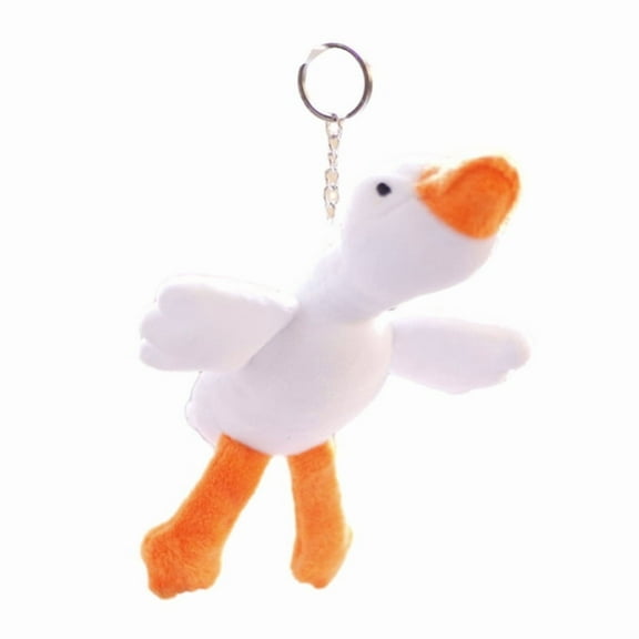 Cute Goose Plush Keychain Soft and Comfortable Animal Pendant for Backpacks Perfect Gift for Christmas and Birthdays