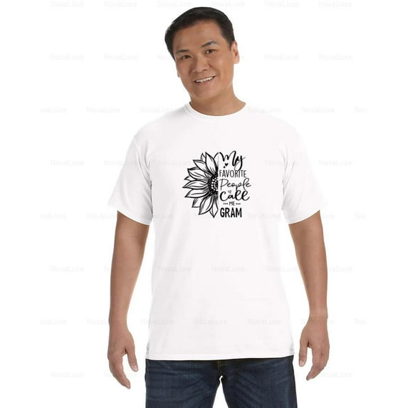 Cute Gram Mothers Day Gift For New Grandmother Family Comfort Color T-Shirt, Unisex, up to size 4XL