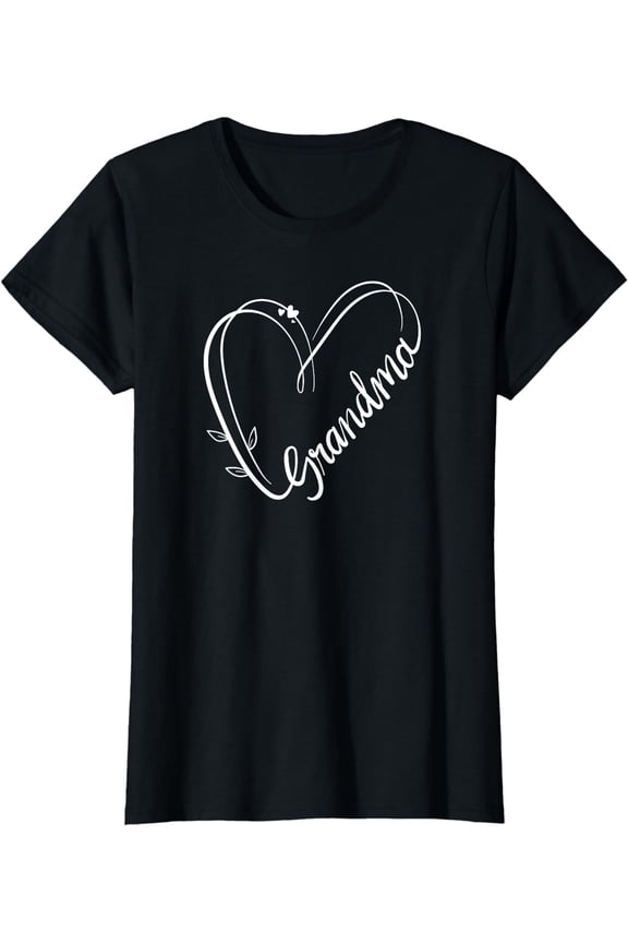 Cute Grandma Cursive Heart T-Shirt