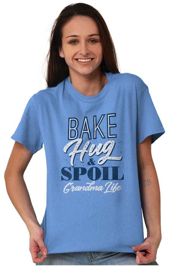 Cute Grandma Life Love Hug Spoil Women's Graphic T Shirt Tees Brisco Brands L