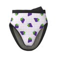 Cute Grape Plaid Oven Mitts Heat Resistant Soft Lining Silicone Mini