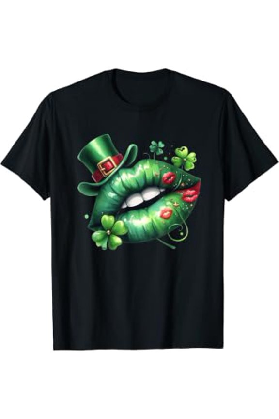 Cute Graphic Super Kissing Lips Lovely T-Shirt, Size S-5XL