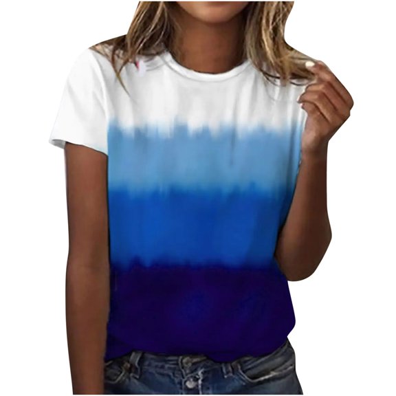 Cute Graphic Tees for Women Summer Short Sleeve Tops Trendy Casual Loose Fit Pullover Print Crewneck Tshirts