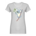 thumbnail image 1 of Cute Gray Koala Bear Graphic T-Shirt Women -Image by Shutterstock, Female x-Large, 1 of 2