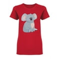 thumbnail image 1 of Cute Gray Koala Bear T-Shirt Women -Image by Shutterstock, Female XX-Large, 1 of 2