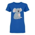 thumbnail image 1 of Cute Gray Koala Bear T-Shirt Women -Image by Shutterstock, Female XX-Large, 1 of 2