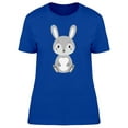 thumbnail image 1 of Cute Gray Rabbit Cartoon T-Shirt Women -Image by Shutterstock, Female Medium, 1 of 2