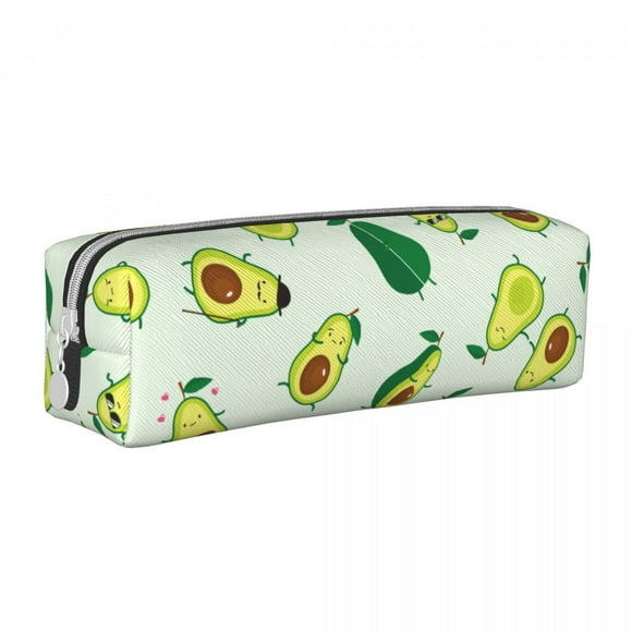 Cute Green Avocado Pencil Case Avocados Pencil Pouch Pen Box for Student Large Storage Bags Supplies Gift Statiry