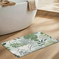 thumbnail image 1 of Cute Green Bathroom Rugs Plant Bath Mat, Non Slip Back Washable Bathroom Rug for Decor, Small Bathroom Tub Rug Leaf Shower Mat Boho Floor Mats Doormat. 27x17inch, 1 of 6