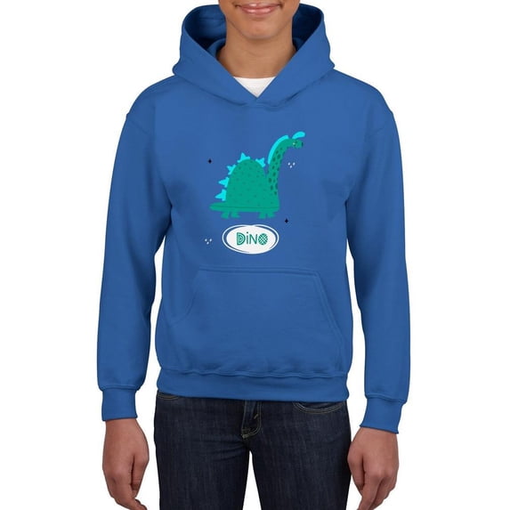 Cute Green Dino Hoodie Juniors -Image by Shutterstock, Large