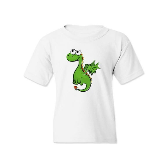 Cute Green Dragon T-Shirt Juniors -Image by Shutterstock,  Small