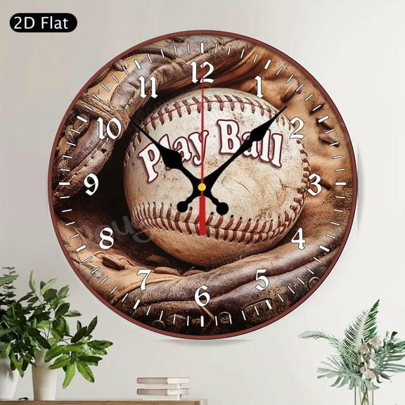 Cute Green Frog Welcome Round Wall Clock Silent Non Ticking for Kids Room Nursery Decor