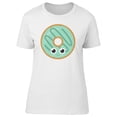 thumbnail image 1 of Cute Green Glazed Kawaii Donut T-Shirt Women -Image by Shutterstock, Female XX-Large, 1 of 2