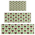 thumbnail image 1 of Cute Green Hedgehog Pattern Kitchen Rugs Sets Of 3,Kitchen Runner Rugs Non Skid Washable,Decorative Kitchen Floor Mats for Kitchen,Sink,Laundry,17"x30"+ 17"x47" + 17"x59", 1 of 6