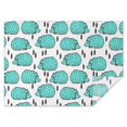 thumbnail image 1 of Cute Green Hedgehog Rectangle Tablecloth 60"x84",Waterproof Polyester Rectangle Table Cloth, Wipeable Spillproof Polyester Tablecloth for Dining, Camping, Indoor and Outdoor, 1 of 5