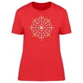 thumbnail image 1 of Cute Green Pink Mandala Doodle T-Shirt Women -Image by Shutterstock, Female XX-Large, 1 of 2