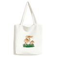 thumbnail image 1 of Cute Green Truffle Illustration Tote Canvas Bag Shopping Satchel Casual Handbag, 1 of 3