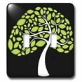 thumbnail image 1 of Cute Green and White Contemporary Tree double toggle switch lsp-101624-2, 1 of 1