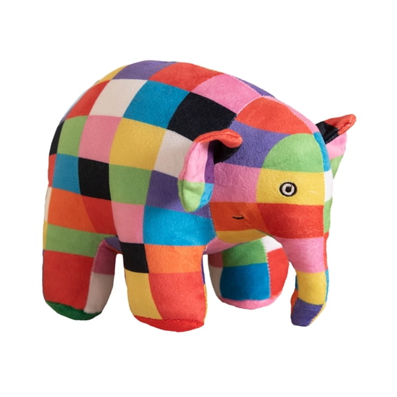 Cute Grid Elephant Figure Plush Toy Cartoon Stuffed Elephant Dolls Soft Animals Pillow Birthday Gifts