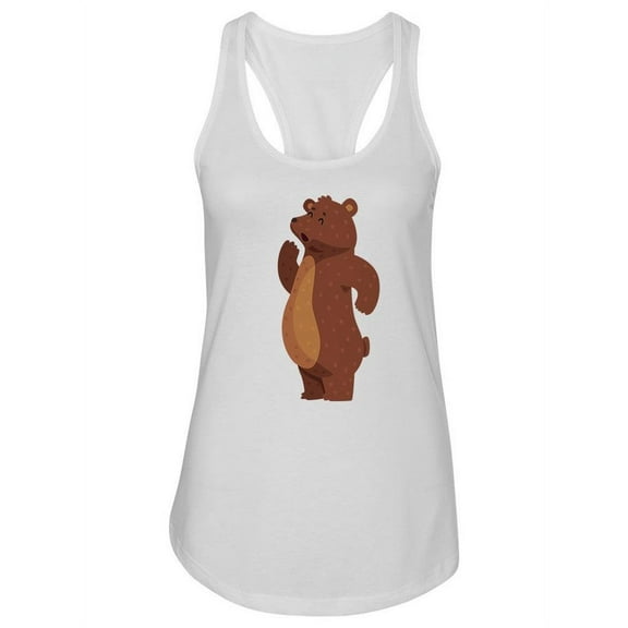 Cute Grizzly Bear  Tank Women -Image by Shutterstock, Female Large