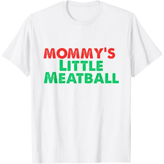 Cute Groovy Mommys Little Meatball Funny Italian Family T-Shirt tee