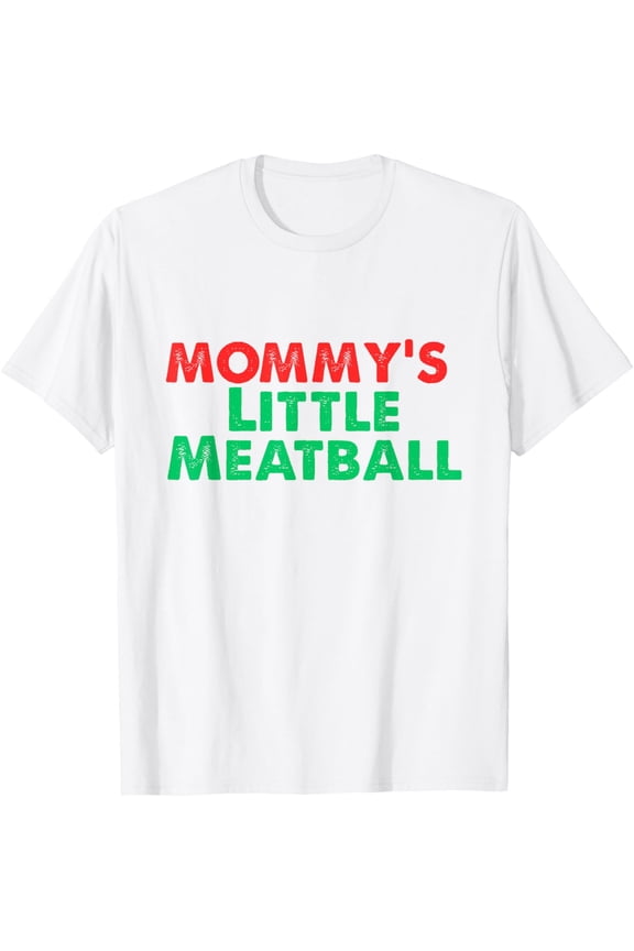 Cute Groovy Mommys Little Meatball Funny Italian Family T-Shirt tee