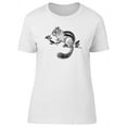 thumbnail image 1 of Cute Grunge Chipmunk Sketch T-Shirt Women -Image by Shutterstock, Female Small, 1 of 2