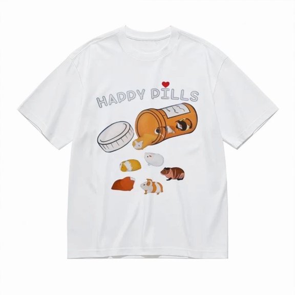 Cute Guinea Pig Graphic Tee Unisex S-5XL Hot Trending Shirt, Vintage Birthday Gift