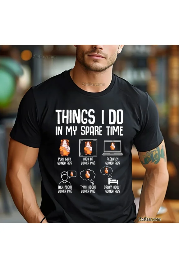 Cute Guinea Pig Pet Lover Gift For Kids Girls And Women Unisex T-Shirt up to 5XL