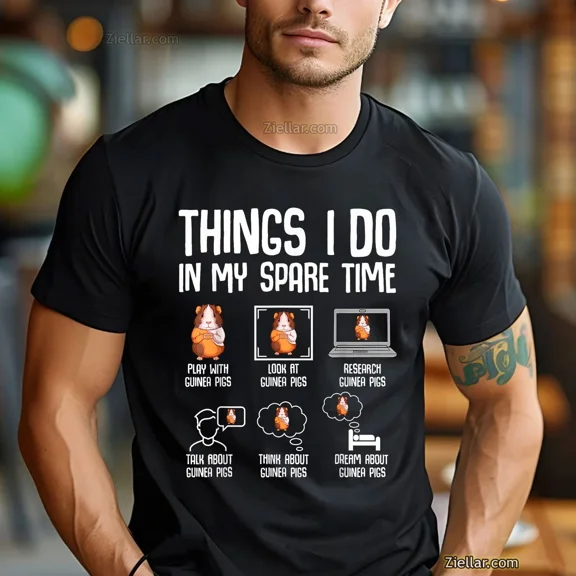 Cute Guinea Pig Pet Lover Gift For Kids Girls And Women Unisex T-Shirt up to 5XL