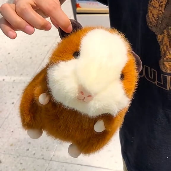 Cute Guinea Pig Plush Toy, Soft Stuffed Hamster Animal, Adorable Pet Gift for Kids/Adults