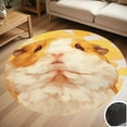 thumbnail image 1 of Cute Guinea Pig Round Carpet Living Room Bedroom Home Decoration Coffee Table Mat Lounge Rug Chair Mats, 1 of 5