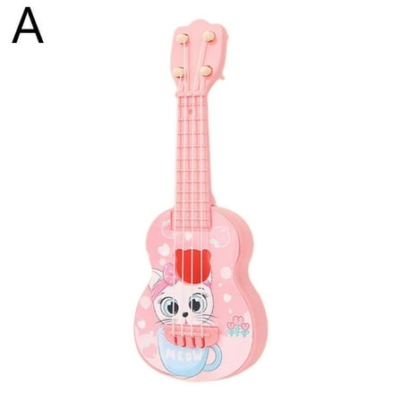 Cute Guitar For Ages 5-9, Guitar Acoustic, Toy Classical Ukulele Guitar Instrument,4 String Musical