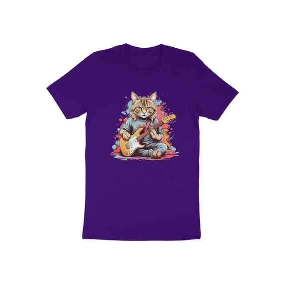 Cute Guitarist Cat Kitten Kitty Guitar Player Musician Gift T-Shirt Kitten Cat Guitar Player Birthday Holiday Presents Tshirt