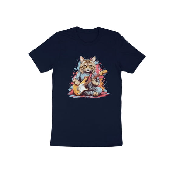 Cute Guitarist Cat Kitten Kitty Guitar Player Musician Gift T-Shirt Kitten Cat Guitar Player Birthday Holiday Presents Tshirt