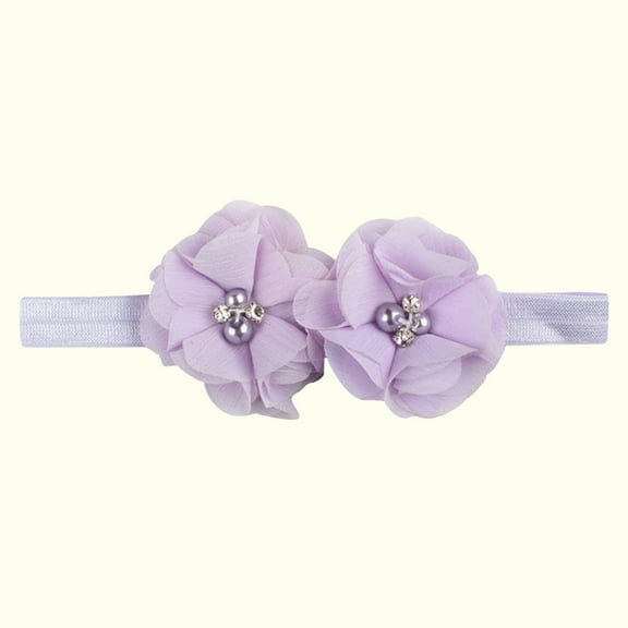 Cute Hairbands for Girls Size 0-3 Toddlers Trendy Stretchy Solid Color Floral Hair Accessories Ribbons Headbands