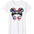 thumbnail image 1 of Cute Half American Half Cuban Girl USA Cuba Flag Patriot T-Shirt, 1 of 4