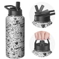 thumbnail image 1 of Cute Halloween 32oz Stainless Steel Tumbler with Handle and Straw – Pumpkin Witch Ghost Travel Mug – Vacuum Insulated Reusable Cup for Fall Gift Women Men, 1 of 5