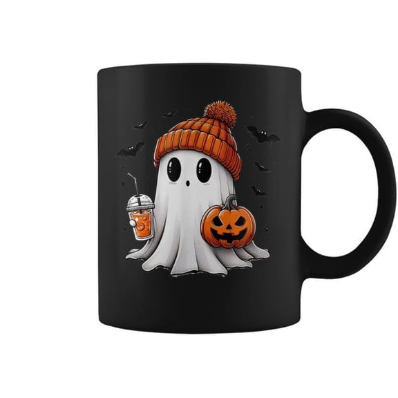 Cute Halloween Bougie Ghost Coffee Mugs