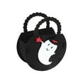 thumbnail image 1 of Cute Halloween Decorations Candy Bags, Reusable Cloth Bags with Handle, Halloween Trick or Treat Tote Bags for Party Gifts (Black/1 Pcs) 5.62x2.36x7.08", 1 of 7
