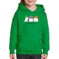 thumbnail image 1 of Cute Halloween Dino Ghosts Hoodie Juniors -Image by Shutterstock,  Small, 1 of 4