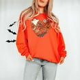 thumbnail image 1 of Cute Halloween Doodle Heart Sweatshirt – Fall Pullover for Women - Spooky Season Gift, 1 of 4
