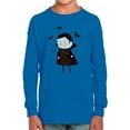 thumbnail image 1 of Cute Halloween Funny Vampire Long Sleeve Toddler -Image by Shutterstock,  2 Toddler, 1 of 4