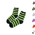 thumbnail image 1 of Cute Halloween Fuzzy Crew Socks for Women Soft Warm Casual Costume Accessories Socks for Fall Home Wear,One Size,Green, 1 of 6