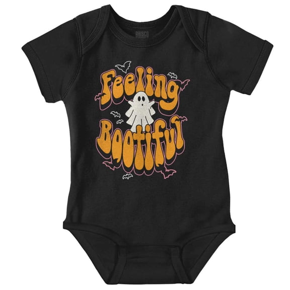 Cute Halloween Ghost Feeling Bootiful Bodysuit Jumper Girls Infant Baby Brisco Brands NB