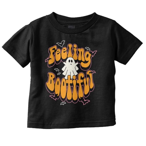 Cute Halloween Ghost Feeling Bootiful Youth T Shirt Tee Girls Infant Toddler Brisco Brands 18M
