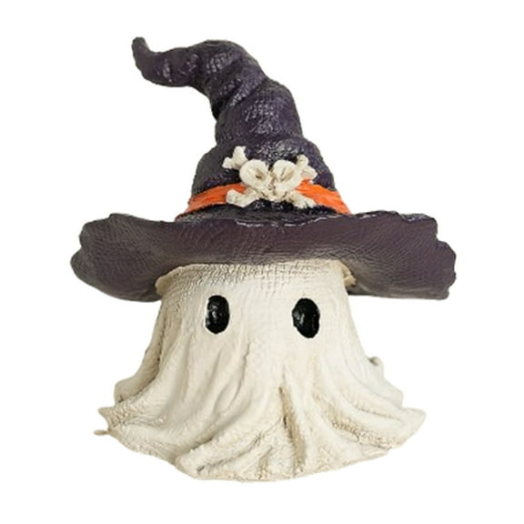 This Cute Halloween Ghost-Shaped Decoration Features a Classic Spooky Design and Realistic Details. Perfect for Porches or Indoors, This Halloween Ornament Enhances the Ambiance of Any Room